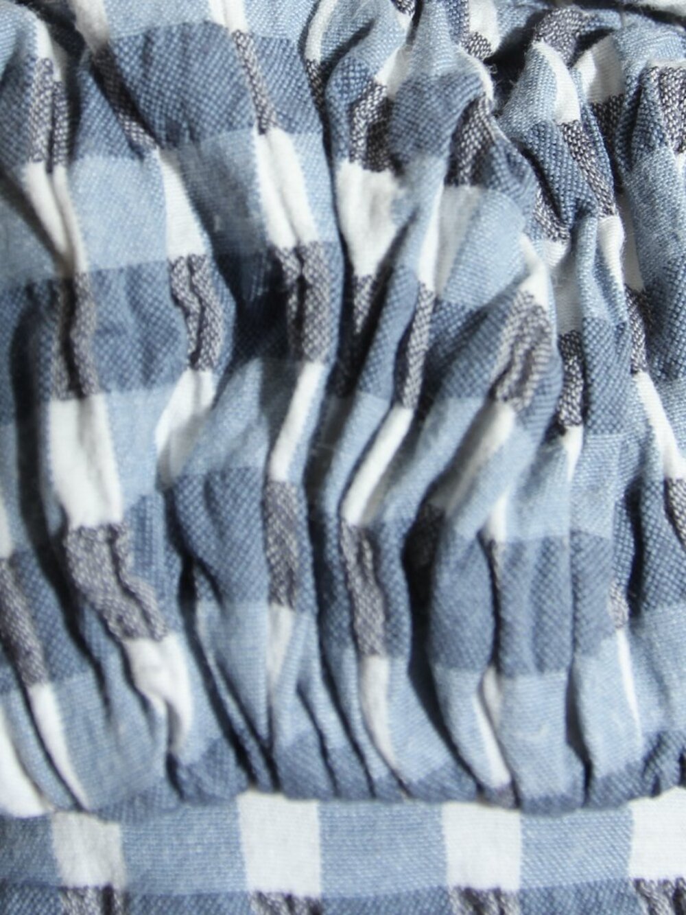 Free People Lucinda Gingham Midi Dress Indigo Combo Blue Lace-Up Back Size XS - Picture 6 of 16